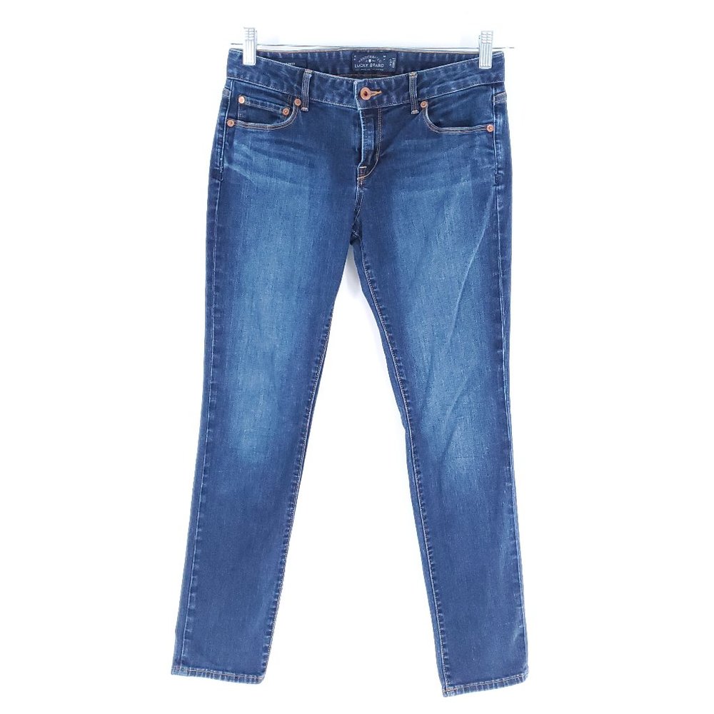 Lucky Brand Lolita Skinny Women Jean Low Rise Ankle Blue Size 4 (29x28)